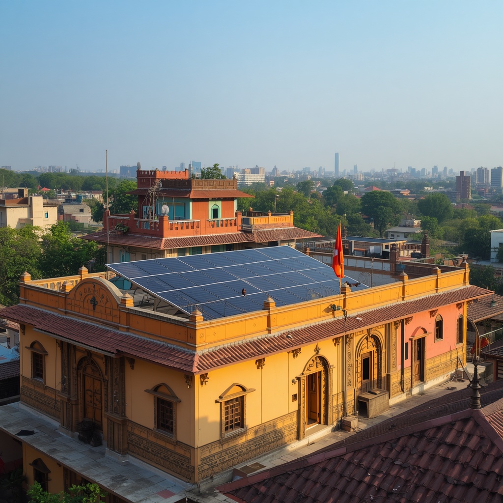 Premium rooftop solar installation on residential home — Sakri, Takhatpur, Bilha